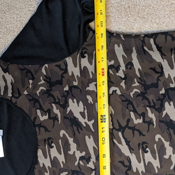 Mixed Media Camo Top - Picture 2 of 7